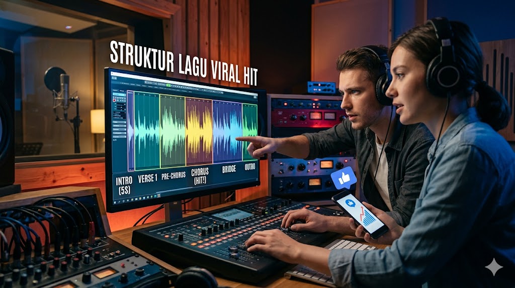 struktur lagu musik pop yang paling sering menjadi viral hit
