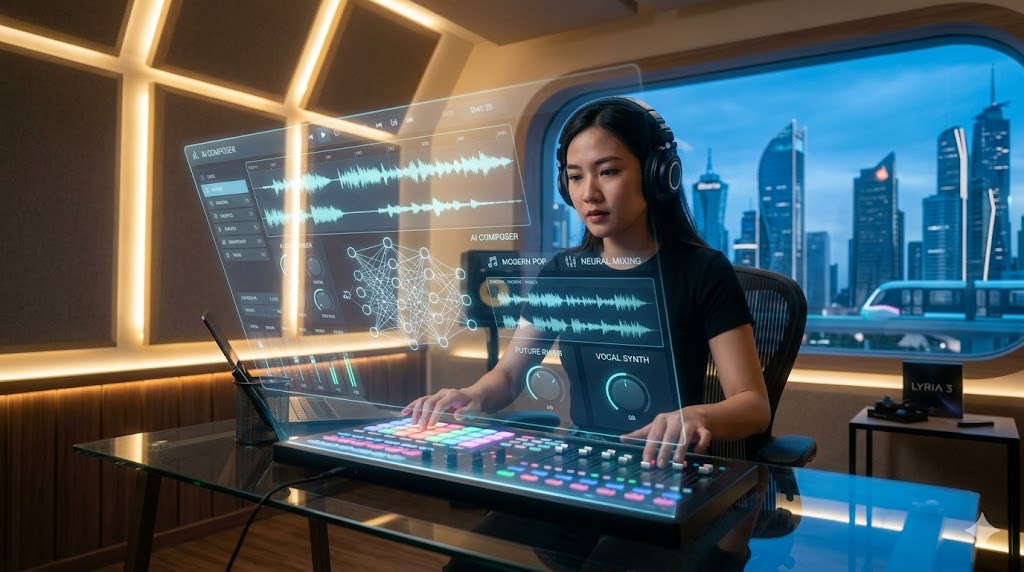 pengaruh teknologi AI dalam produksi musik pop modern 2026