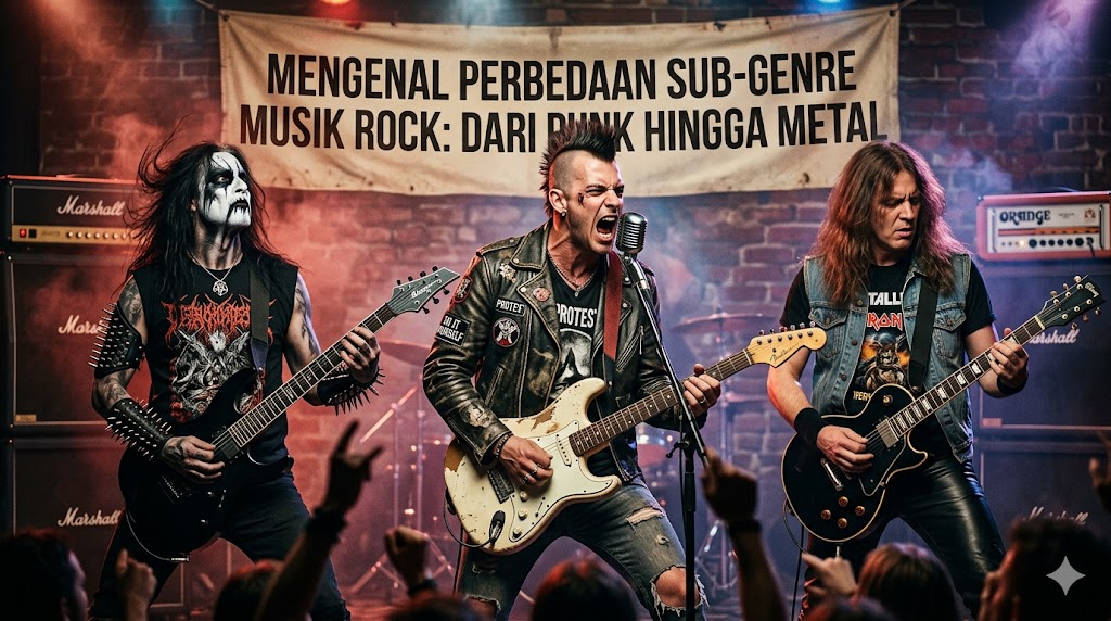 mengenal perbedaan sub-genre musik rock: dari punk hingga metal